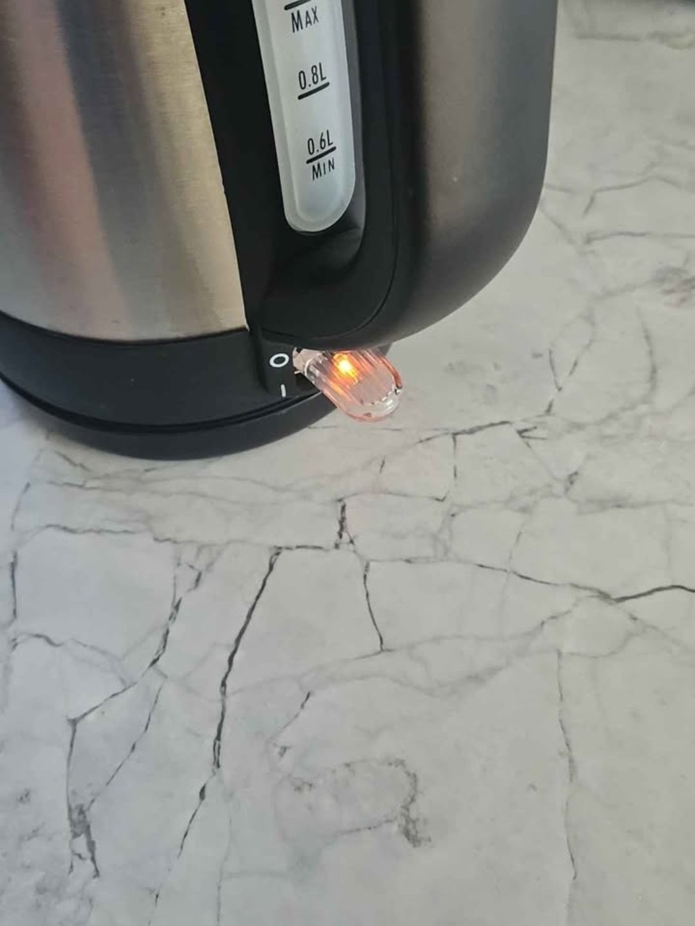 Hamilton Beach Stainless Steel Electric Kettle with Black Handle - Picture 2 of 3